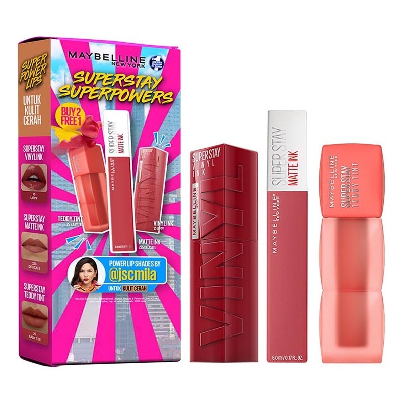 Maybelline Superstay Superpowers Kulit Cerah (Fair Bundle)