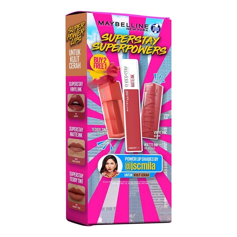 Maybelline Superstay Superpowers Kulit Cerah (Fair Bundle)