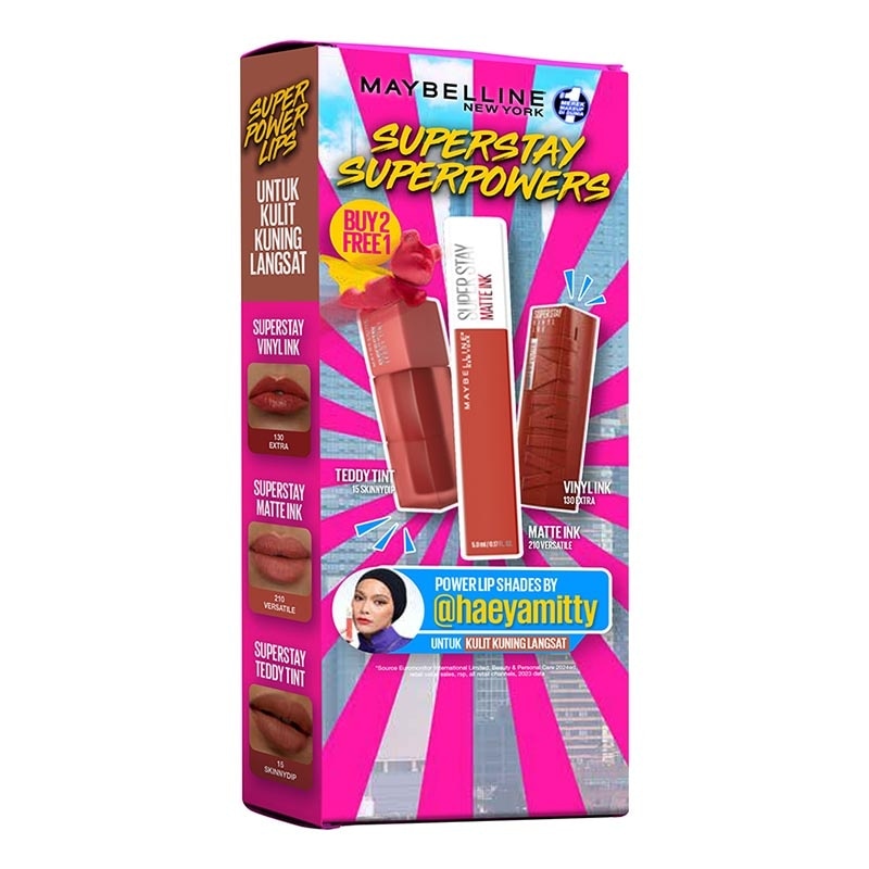 Maybelline Superstay Superpowers Kulit Kuning Langsat (Medium Bundle)