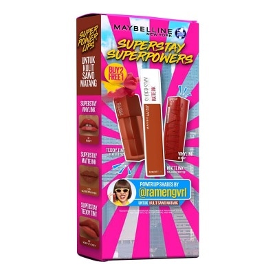 MAYBELLINE Maybelline Superstay Superpowers Kulit Sawo Matang (Deep Bundle)