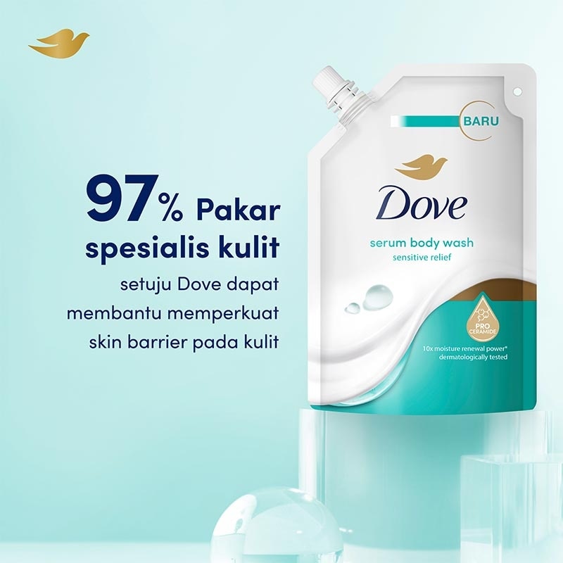Dove Body Wash Sensitive Relief Pouch 400ml