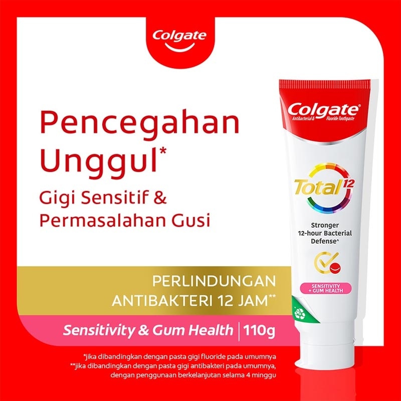 Colgate Toothpaste Total Sensitivity & Gum Health 110g - Pasta Gigi Sensitif