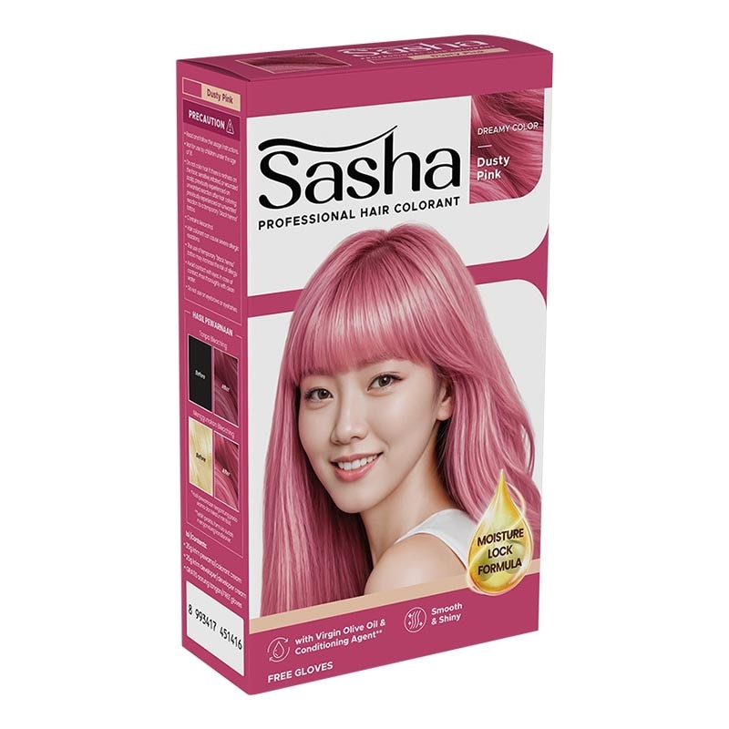 Sasha Professional Hair Colorant - Dreamy Color Series Dusty Pink