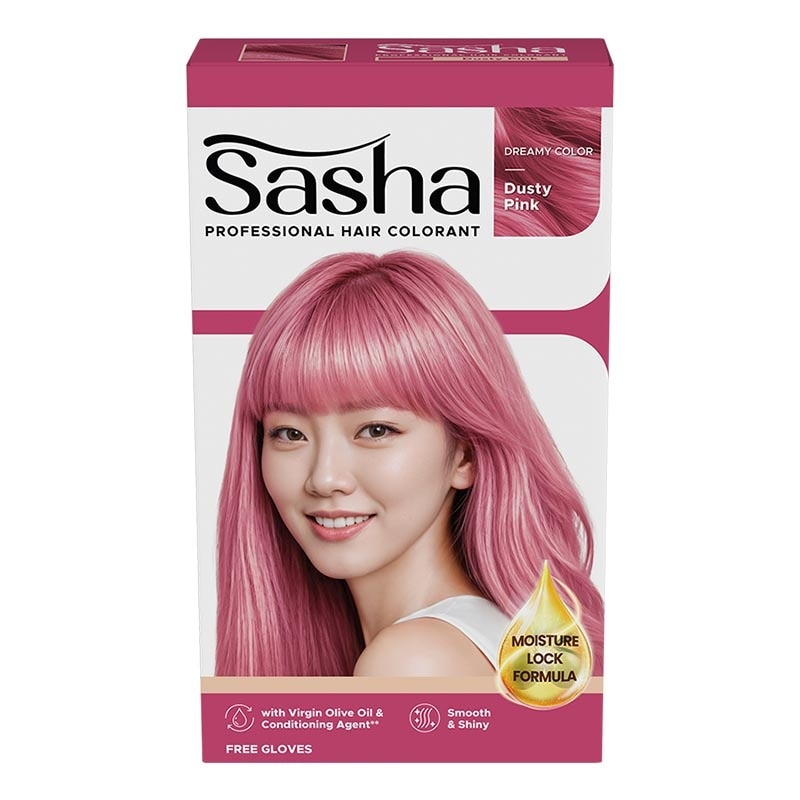 Sasha Professional Hair Colorant - Dreamy Color Series Dusty Pink