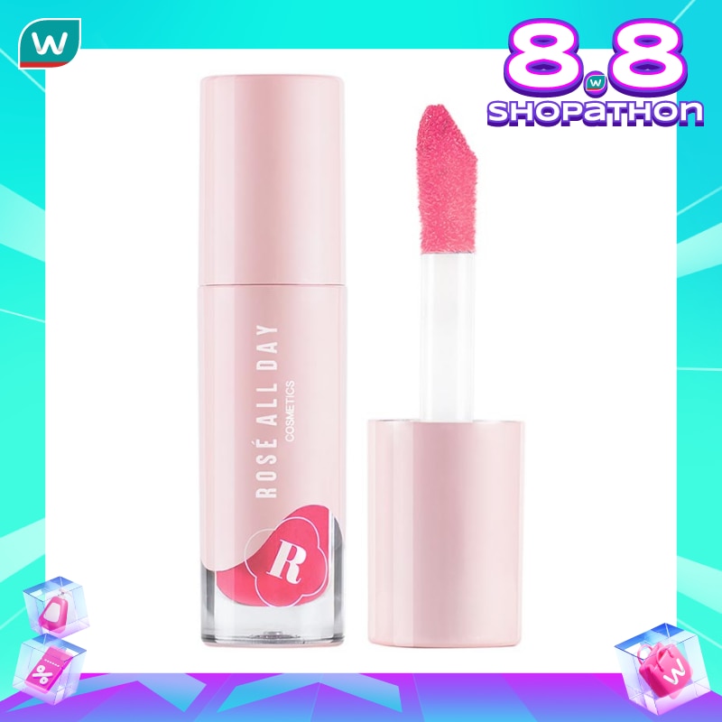 Rosé All Day Frosty Coat Lip Oil Strawberry Glaze 3g