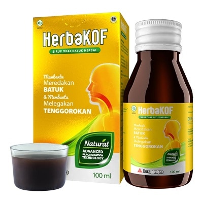HERBAKOF Sirup Obat Batuk Herbal Original 100ml