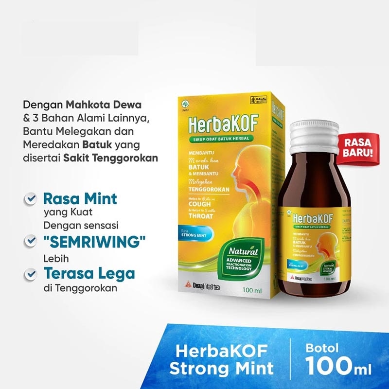 Sirup Obat Batuk Herbal Strong Mint 100ml