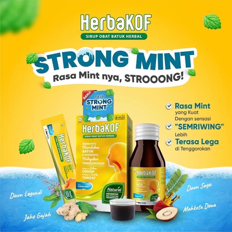Sirup Obat Batuk Herbal Strong Mint 100ml