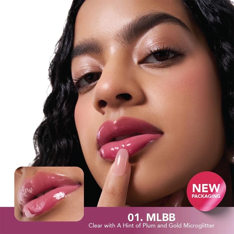 G.W.S (Gleaming, Wonderful, Shiny) Plump Gloss 01 MLBB 4ml