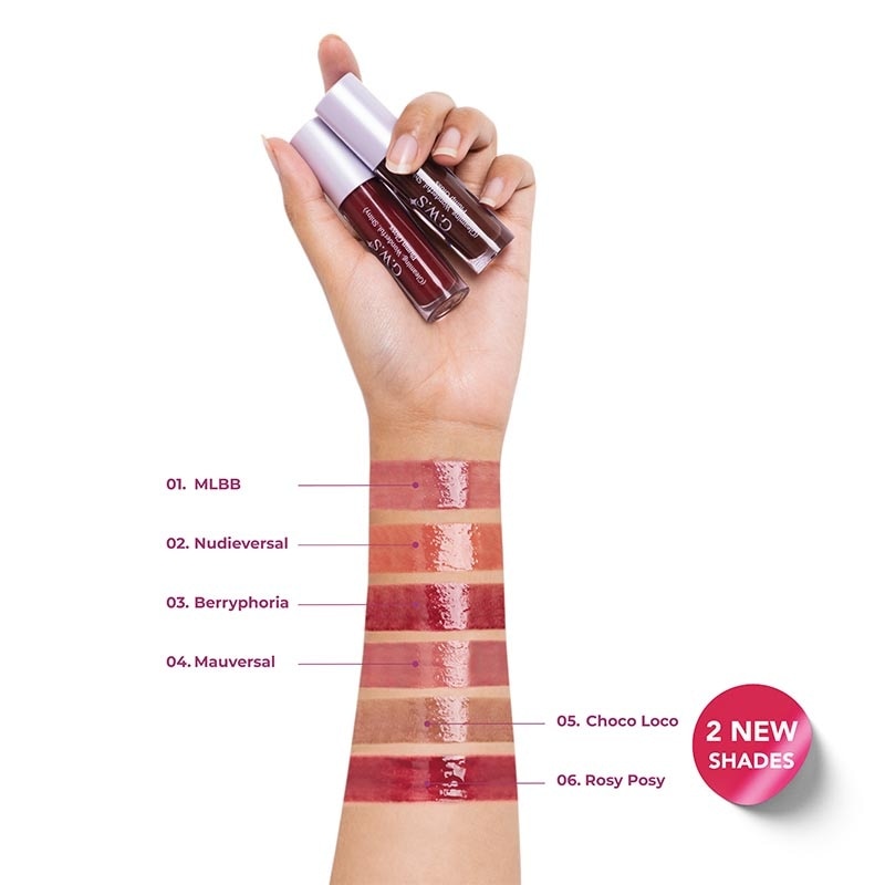 G.W.S (Gleaming, Wonderful, Shiny) Plump Gloss 01 MLBB 4ml