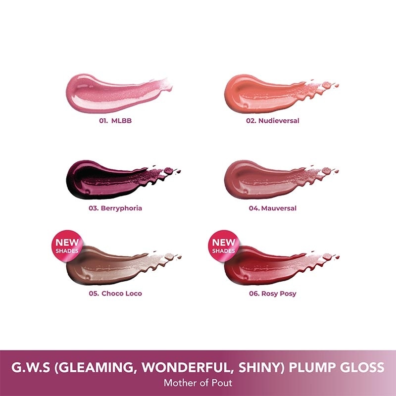 G.W.S (Gleaming, Wonderful, Shiny) Plump Gloss 02 Nudieversal 4ml