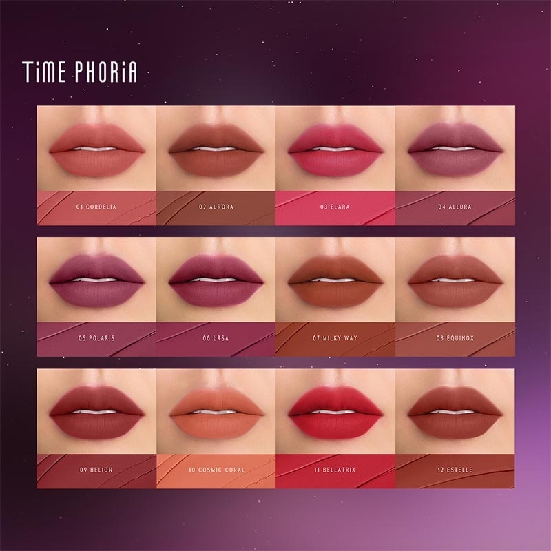 Timephoria Nebula Velvet Lip Cream 10 Cosmic Coral