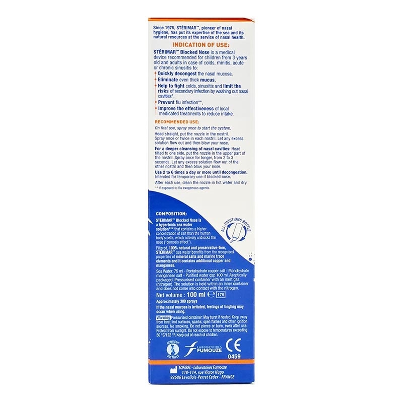 Sterimar Blocked Nose 100ml