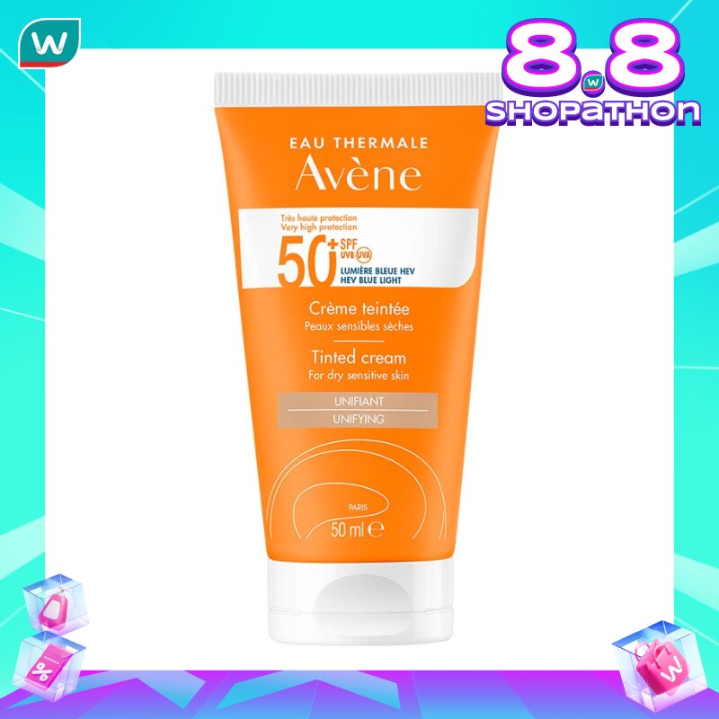 Eau Thermale Avène Tinted Cream Sunscreen SPF 50 PA++++ with Blue Light Protection 50ml