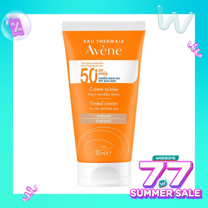 Eau Thermale Avène Tinted Cream Sunscreen SPF 50 PA++++ with Blue Light Protection 50ml