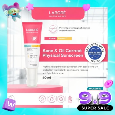 LABORE - [Best Sunscreen by US Dermatologist] Acne Oil Correct Physical Sunscreen SPF 50+/PA++++ 40ml image