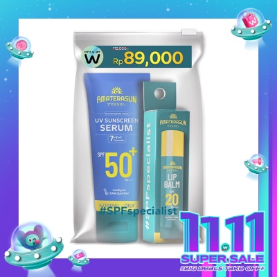 AMATERASUN Amaterasun Bundle #SPFspecialist: UV Serum + Lip Balm (Only at Watsons)