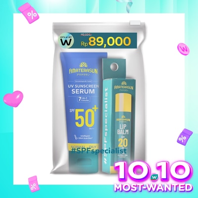 AMATERASUN Amaterasun Bundle #SPFspecialist: UV Serum + Lip Balm (Only at Watsons)