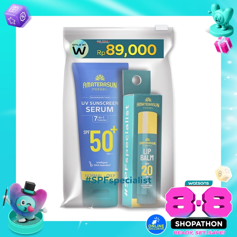 Amaterasun Bundle #SPFspecialist: UV Serum + Lip Balm (Only at Watsons) image