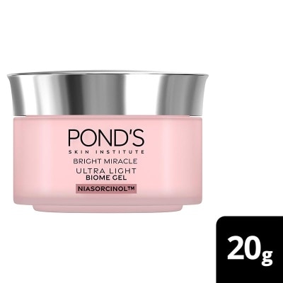 PONDS Ponds Bright Miracle Ultra Light Biome Gel Brightening Moisturizer Niasorcinol 20g
