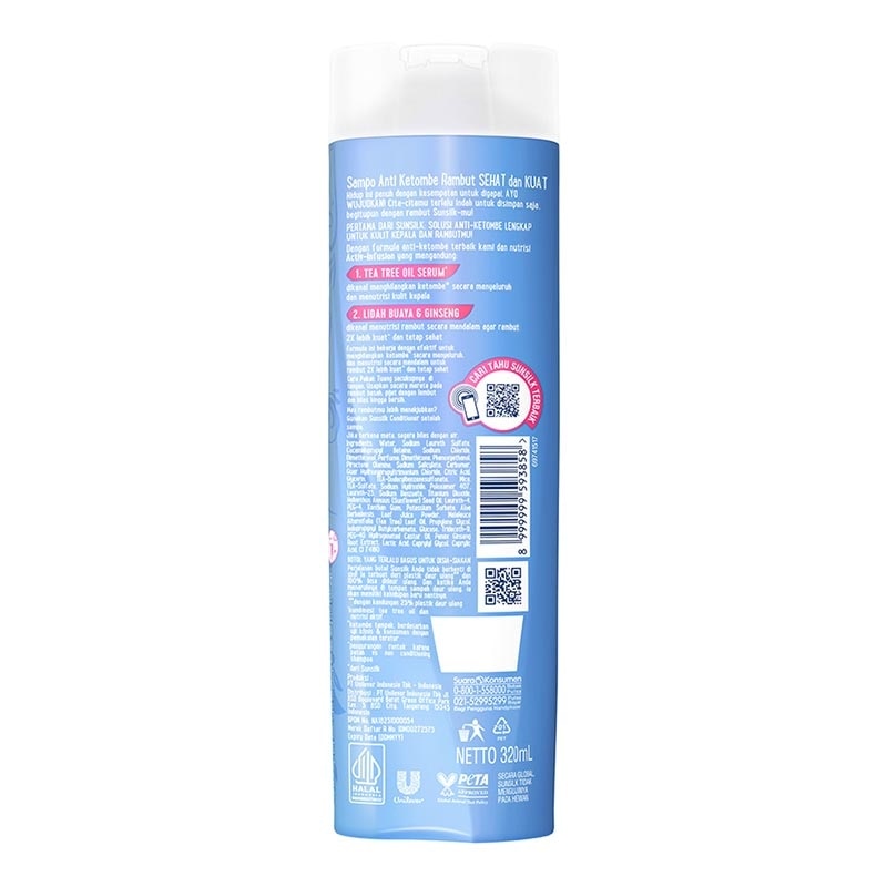 Sunsilk Shampoo Anti Ketombe Rambut Sehat & Kuat 320ml