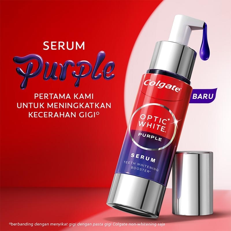Colgate Optic White Purple Serum 40ml - Serum Pemutih Gigi