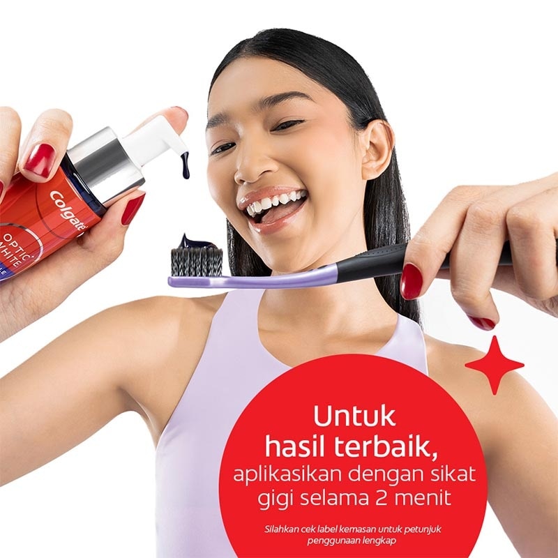 Colgate Optic White Purple Serum 40ml - Serum Pemutih Gigi