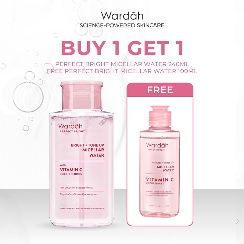 [Buy 1 Get 1] Wardah Micellar Water Perfect Bright 240ml + 100ml