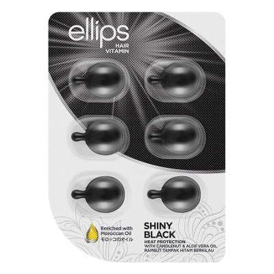 ELLIPS Hair Vitamin Shiny Black Blister