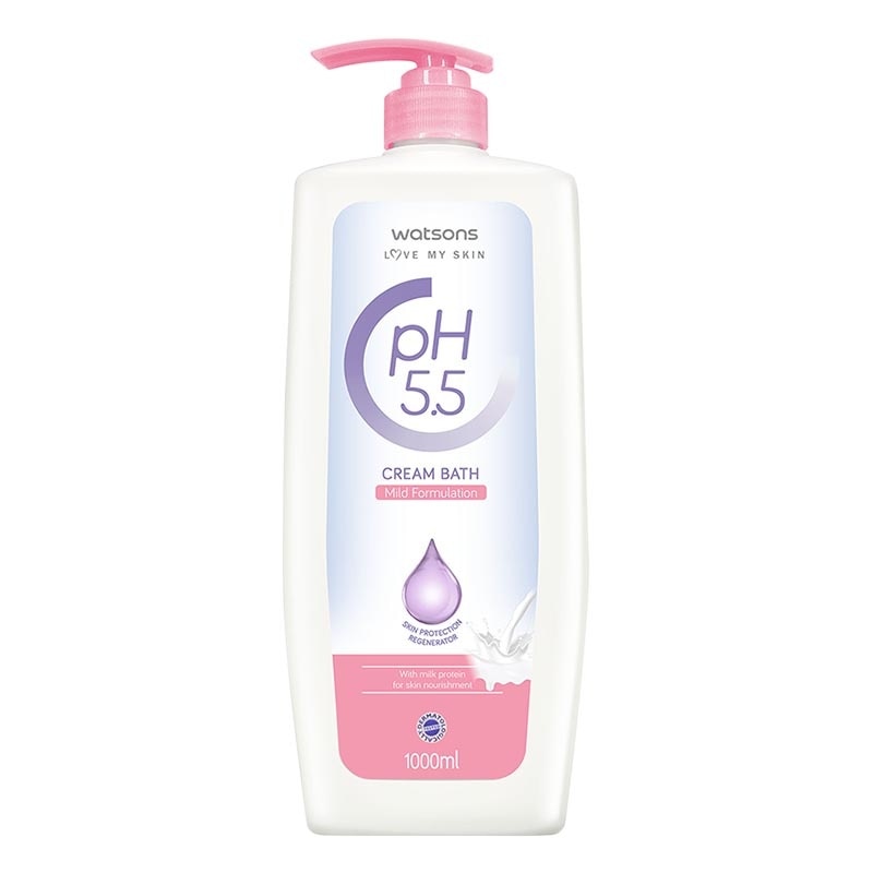 Watsons pH5.5 Moisturising Cream Bath 1000ml
