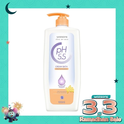 WATSONS Watsons pH5.5 Nourishing Cream Bath 1000ml
