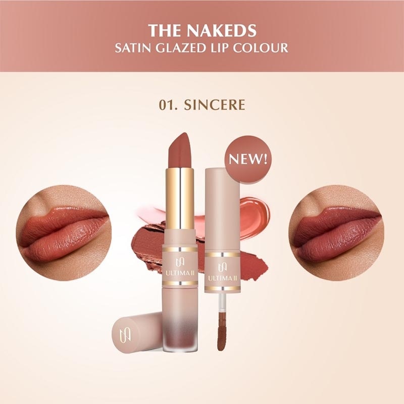 The Nakeds Satin Glazed Lip Colour Sincere 8ml