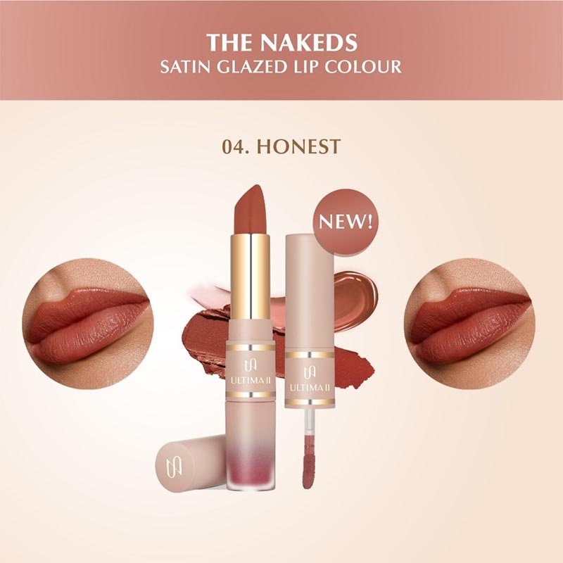 The Nakeds Satin Glazed Lip Colour Honest 8ml