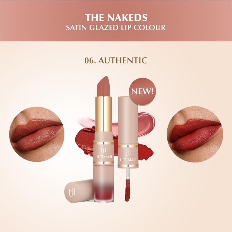 The Nakeds Satin Glazed Lip Colour Authentic 8ml