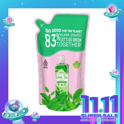 WATSONS Watsons Green Tea Scented Cream Bath Pouch 800ml