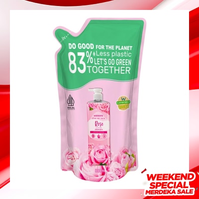 WATSONS Watsons Rose Scented Cream Bath Pouch 800ml