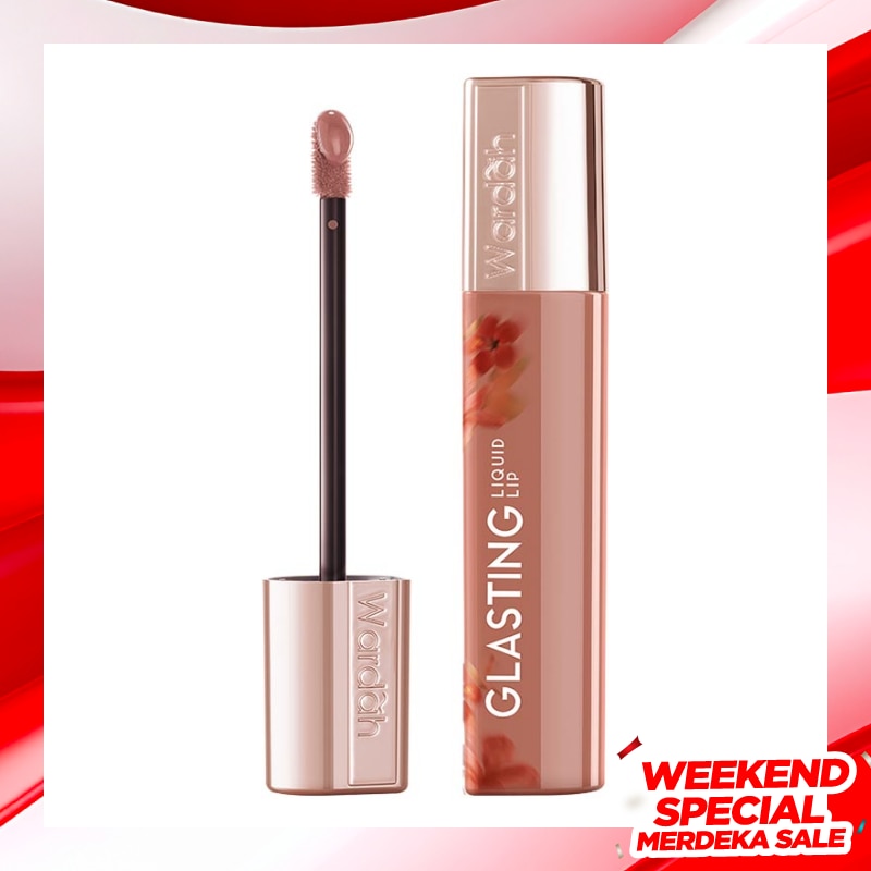 Wardah Glasting Liquid Lip 14 Latte Lacquer 3.5g