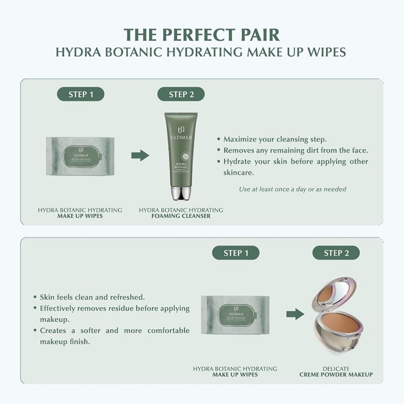 Hydra Botanic Hydrating Make-Up Wipes 25'S