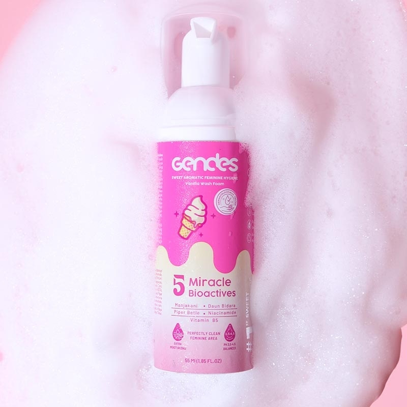Gendes Sweet Aromatic Feminine Hyginene Wash Foam Vanilla 55ml