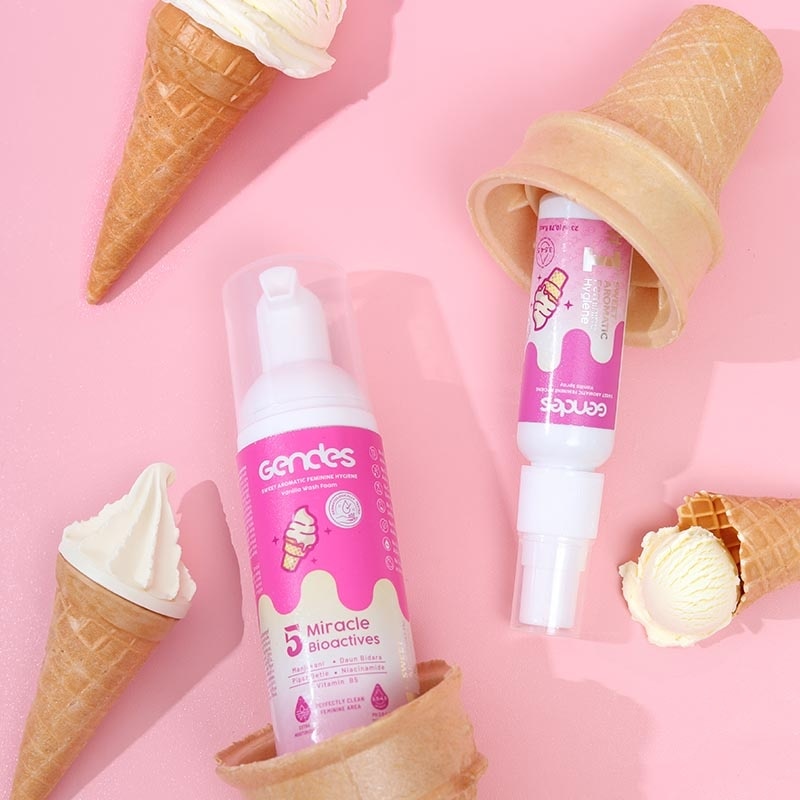 Gendes Sweet Aromatic Feminine Hyginene Wash Foam Vanilla 55ml