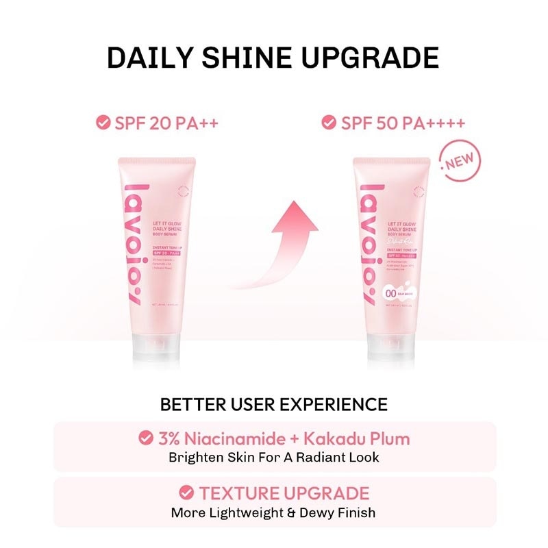 Let It Glow Daily Shine Body Serum 01 Cream Beige 180ml