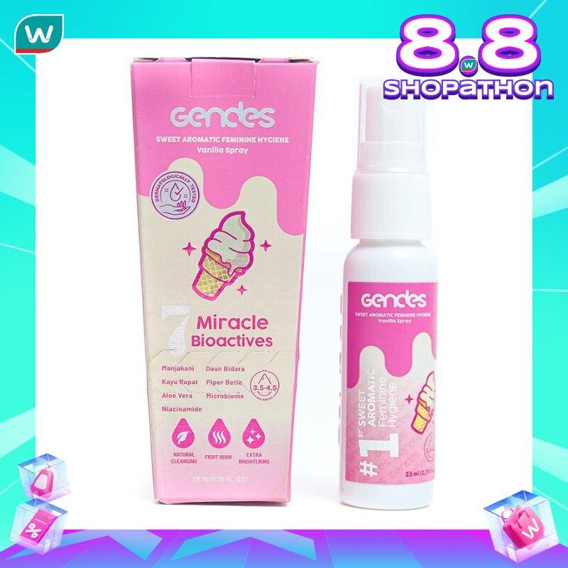 Gendes  Sweet Aromatic Feminine Hyginene Spray Vanilla 23ml