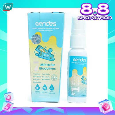 GENDES Gendes  Sweet Aromatic Feminine Hyginene Spray Bubblegum 23ml