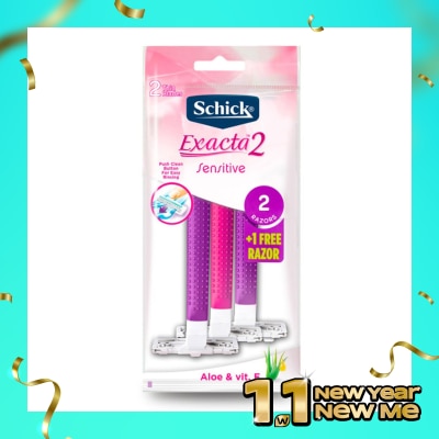 Schick Schick Exacta 2 Sensitive Women 2 + 1 Pink