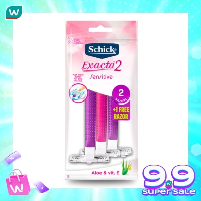 SCHICK Schick Exacta 2 Sensitive Women 2 + 1 Pink