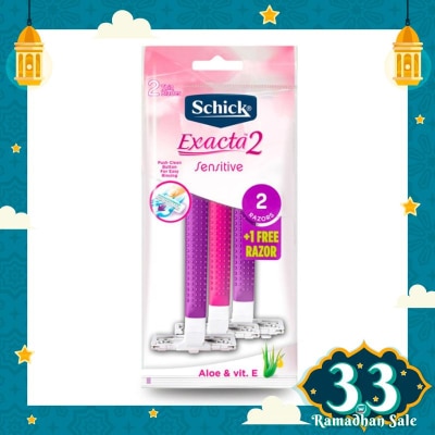 Schick Schick Exacta 2 Sensitive Women 2 + 1 Pink