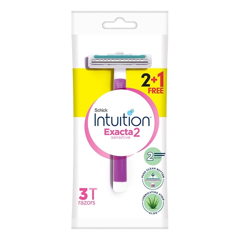 Schick Exacta 2 Sensitive Women 2 + 1 Pink