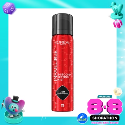 L'OREAL - L'Oreal Infallible Setting Spray 3-Second Set Mist 75ml image