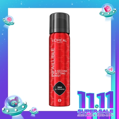 L'OREAL L'Oreal Infallible Setting Spray 3-Second Set Mist 75ml