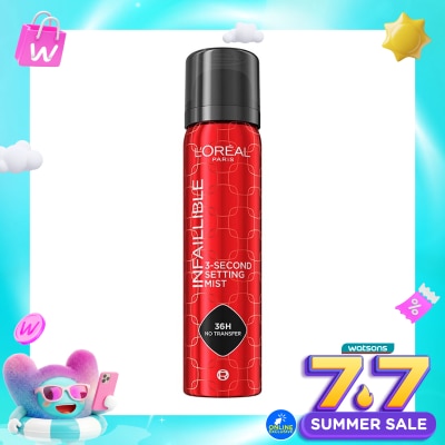 L'OREAL - L'Oreal Infallible Setting Spray 3-Second Set Mist 75ml